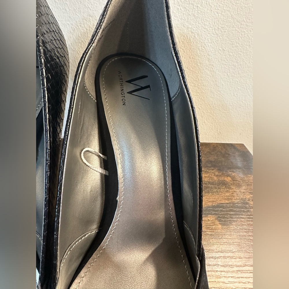 Worthington Womens Black Zest Heel NWT/original box Size 11 - Picture 3 of 6